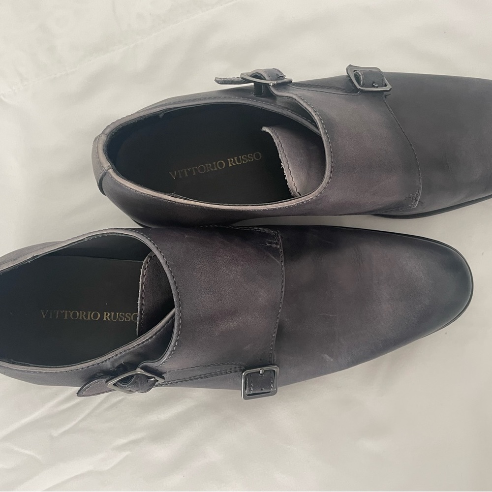 VITTORIO RUSSO MONK STRAP GRAY SIZE 9 - Picture 4 of 8